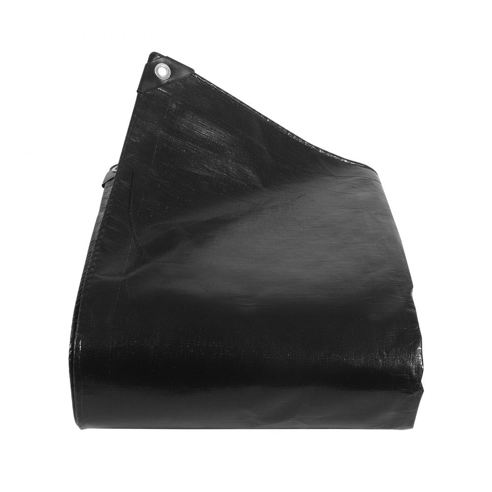 VEVOR 15 x 20 ft Pond Liner, 14 Mil Thickness, 3-Layer Reinforced PE Fish Koi Pond Liner for Outdoor Ponds, with Hemmed Edge and 4 Metal Buttonholes, for Water Garden, Waterfall, and Fountains, Black