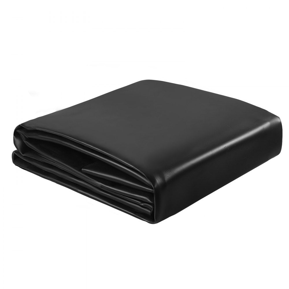 VEVOR 8 x 10 ft Pond Liner, 45 Mil Thickness, EPDM Rubber Material Fish Pond Liner for Outdoor Ponds, Easy to Cut, Durable & Leakproof, for Water Garden, Waterfall, Fishpond, Koi, Fountains, Black