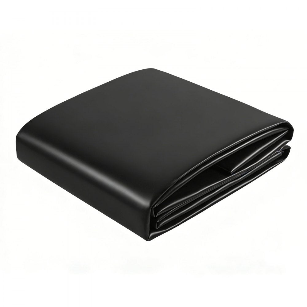 VEVOR 8 x 10 ft Pond Liner, 45 Mil Thickness, EPDM Rubber Material Fish Pond Liner for Outdoor Ponds, Easy to Cut, Durable & Leakproof, for Water Garden, Waterfall, Fishpond, Koi, Fountains, Black