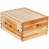 VEVOR Bee Hive Deep Box Starter Kit, 100% Beeswax Coated Natural Fir Wood, Langstroth Beehive Kit with 10 Frames and Foundations, Transparent Acrylic Bee Windows for Beginners and Pro Beekeepers