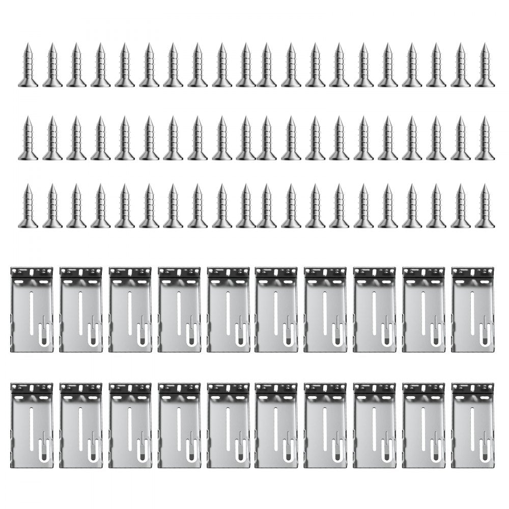 VEVOR Drawer Slides Brackets, 10 Pairs Drawer Rails for 100 LBS Side Mount Ball Bearing Rail, Heavy Duty Cabinet Drawer Bracket for Dresser Drawer Track Runners, Kitchen Replacement Part for DIY