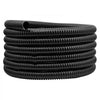 VEVOR 21 ft Corrugated Pond Tubing, 1 inch Inner Diameter, Flexible PVC Hose, Black Drain Pipe, Plastic Corrugated Water Tubing for Pond, Pump, Fountain, Garden, Swimming Pools, Filters, (1 pcs)