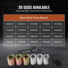 VEVOR 26 PCS Pull and Press Sleeve Kit, Steel Bush Bearing Removal and Installation Set, Bush Removal Insertion Sleeve Tools with Carrying Case, Multi-Vehicle Compatibility for LCV and HGV Engines