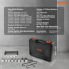 VEVOR 28 PCS Pull and Press Sleeve Kit, Steel Bush Bearing Removal and Installation Set, Bush Removal Insertion Sleeve Tools with Carrying Case, Multi-Vehicle Compatibility for LCV and HGV Engines