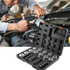 VEVOR 28 PCS Pull and Press Sleeve Kit, Steel Bush Bearing Removal and Installation Set, Bush Removal Insertion Sleeve Tools with Carrying Case, Multi-Vehicle Compatibility for LCV and HGV Engines