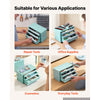 VEVOR Steel Tool Box with 3 Drawers Portable Metal Toolbox Heavy Duty Green, for Garage Workshop Repair Shop Workbench, Magnetic Design, Tool Chest Cabinet Storage Organizer, with Protective Liners