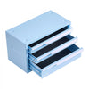 VEVOR Steel Tool Box with 3 Drawers Portable Metal Toolbox Heavy Duty Blue, for Garage Workshop Repair Shop Workbench, Magnetic Design, Tool Chest Cabinet Storage Organizer, with Protective Liners
