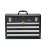 VEVOR Metal Tool Box, 20.5-inch, Portable Metal Tool Box with 4 Drawers, Small Tool Chest with EVA Liners, Ball Bearing Slide Drawers Locking & Powder Coated Finish, Multi-Function Tool Organizer
