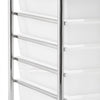 VEVOR Rolling Cart with Drawers, Double Row 12 Drawer Storage Organizer, Mobile Utility Cart with Chrome Steel Frame, Universal Casters & 2 Brakes, for Office, Classroom, Craft Room, Studio, Garage