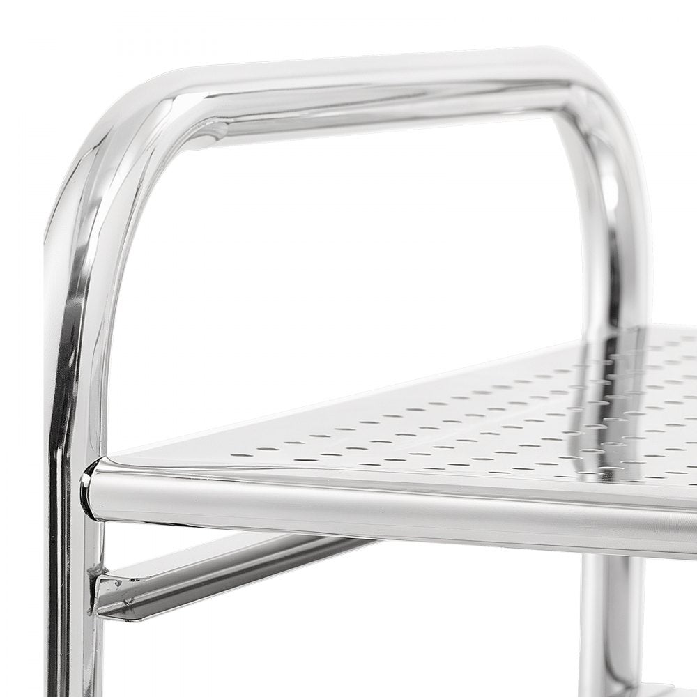 VEVOR Rolling Cart with Drawers, Double Row 12 Drawer Storage Organizer, Mobile Utility Cart with Chrome Steel Frame, Universal Casters & 2 Brakes, for Office, Classroom, Craft Room, Studio, Garage