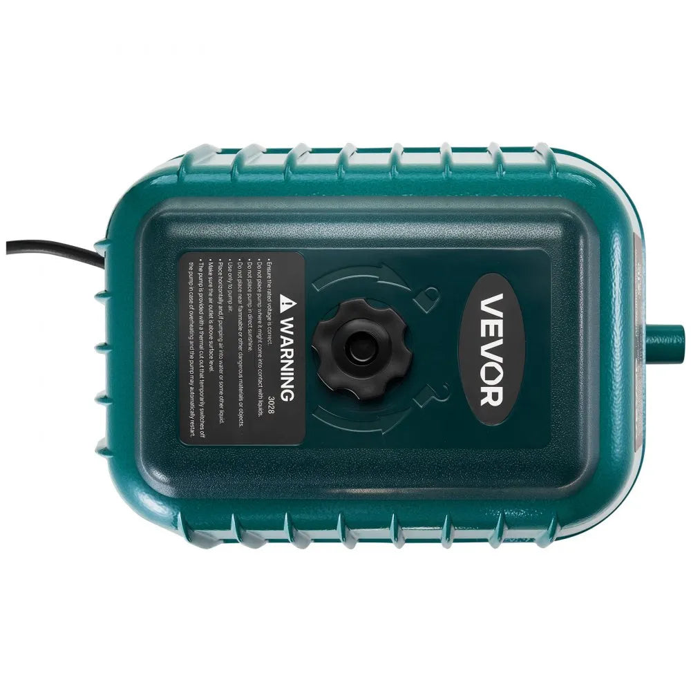VEVOR Linear Air Pump, 2219.04 GPH Air Flow, Septic Aerator Pump, Aeration System for 11 ft Deep Ponds, Fit for Septic Tanks, Aquariums, Waste Treatment, Seafood Restaurants, Fish Farms, Hydroponics