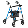 VEVOR Rollator Walker for Seniors and Adult, Lightweight Aluminum Foldable Rolling Walker with Adjustable Seat and Handle, Outdoor Mobility Rollator Walker with 8" All Terrain Wheels, 300LBS Capacity