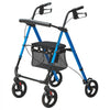 VEVOR Rollator Walker for Seniors and Adult, Lightweight Aluminum Foldable Rolling Walker with Adjustable Seat and Handle, Outdoor Mobility Rollator Walker with 8" All Terrain Wheels, 300LBS Capacity