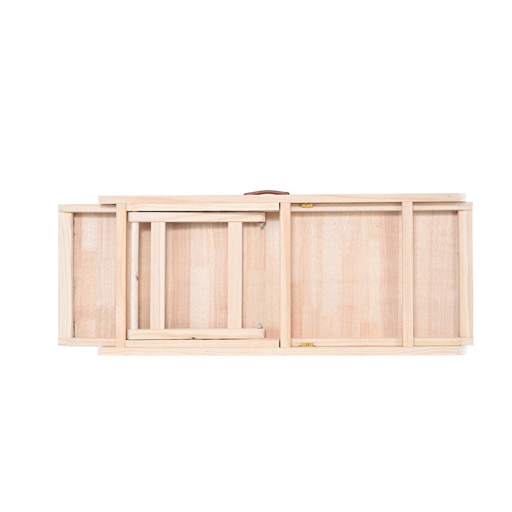 VEVOR Dog Ramp, Folding Pet Ramp for Bed, Adjustable Dog Ramp for Small, Large, Old Dogs & Cats, Wooden Pet Ramp with 41.3" Long Ramp, Adjustable from 13.77" to 25.59", Suitable for Couch, Sofa, Car