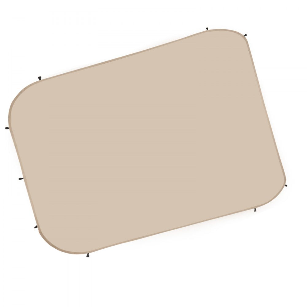 VEVOR Sun Shade Sail Canopy Covers, Fit for 10 x 9.2 ft Screen House Tent, Sun Protection, 5.51 x 4.23 ft 300D Oxford Silver-Coated Fabric, Pack of 3 (Not Include Tent), for Outdoor Activities, Beige