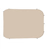 VEVOR Sun Shade Sail Canopy Covers, Fit for 15 x 13.8 ft Screen House Tent, Sun Protection, 5.51 x 5.25 ft 300D Oxford Silver-Coated Fabric, Pack of 3 (Not Include Tent), for Outdoor Activities, Beige