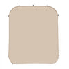 VEVOR Sun Shade Sail Canopy Covers, Fit for 6 x 6 ft Screen House Tent, Sun Protection, 5.51 x 5.71 ft 300D Oxford Silver-Coated Fabric, Pack of 2 (Not Include Tent), for Outdoor Activities, Beige