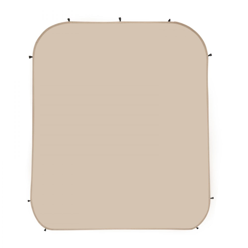 VEVOR Sun Shade Sail Canopy Covers, Fit for 6 x 6 ft Screen House Tent, Sun Protection, 5.51 x 5.71 ft 300D Oxford Silver-Coated Fabric, Pack of 2 (Not Include Tent), for Outdoor Activities, Beige