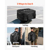 VEVOR Motorcycle Tail Bag, 22-34 L Expandable Motorcycle Rear Seat Bag with Waterproof Rain Cover, Outdoor Sports Motorbike Luggage Storage Backpack Handbag with Straps, Pocket & Elastic Cord, Black