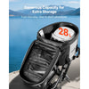 VEVOR Motorcycle Tail Bag, 28 L Motorcycle Rear Seat Bag with Waterproof Fabric, Outdoor Sports Motorbike Luggage Storage Trunk Handbag with Pocket & Adjustable Buckle, Universal Fit Rear Racks, Black