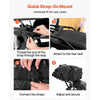 VEVOR Motorcycle Tail Bag, 30 L Motorcycle Rear Seat Bag with Waterproof Rain Cover, Outdoor Sports Motorbike Luggage Storage Trunk Rack Backpack with Shoulder Straps, Universal Fit Rear Racks, Black