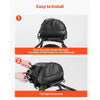 VEVOR Motorcycle Tail Bag, 10 L Motorcycle Rear Seat Bag with Waterproof Rain Cover, Outdoor Sports Motorbike Luggage Storage Trunk Rack Backpack Handbag with Shoulder Strap and Inner Pocket, Black