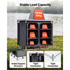 VEVOR Camping Storage Cabinet, Outdoor Portable Aluminum Lightweight Table, Quick Set-up Compact Kitchen Cook Station, with 6 Shelves and Carry Bag, for Picnic, BBQ, Party, Camping, RV Traveling