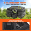 VEVOR Cat Carrier with Wheels, Rolling Pet Carrier with Telescopic Handle and Shoulder Strap, Dog Carrier with Wheels for Pets under 35 lbs, with 1 Folding Bowl, Black