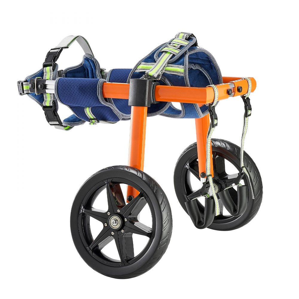 VEVOR Dog Wheelchair for Back Legs, Lightweight 2 Wheels Pet Wheelchair, Height, Width & Length Adjustable, Dog Cart with Shock-Absorbing Wheels, for Injured, Disabled Dogs 35-48 lbs, Medium