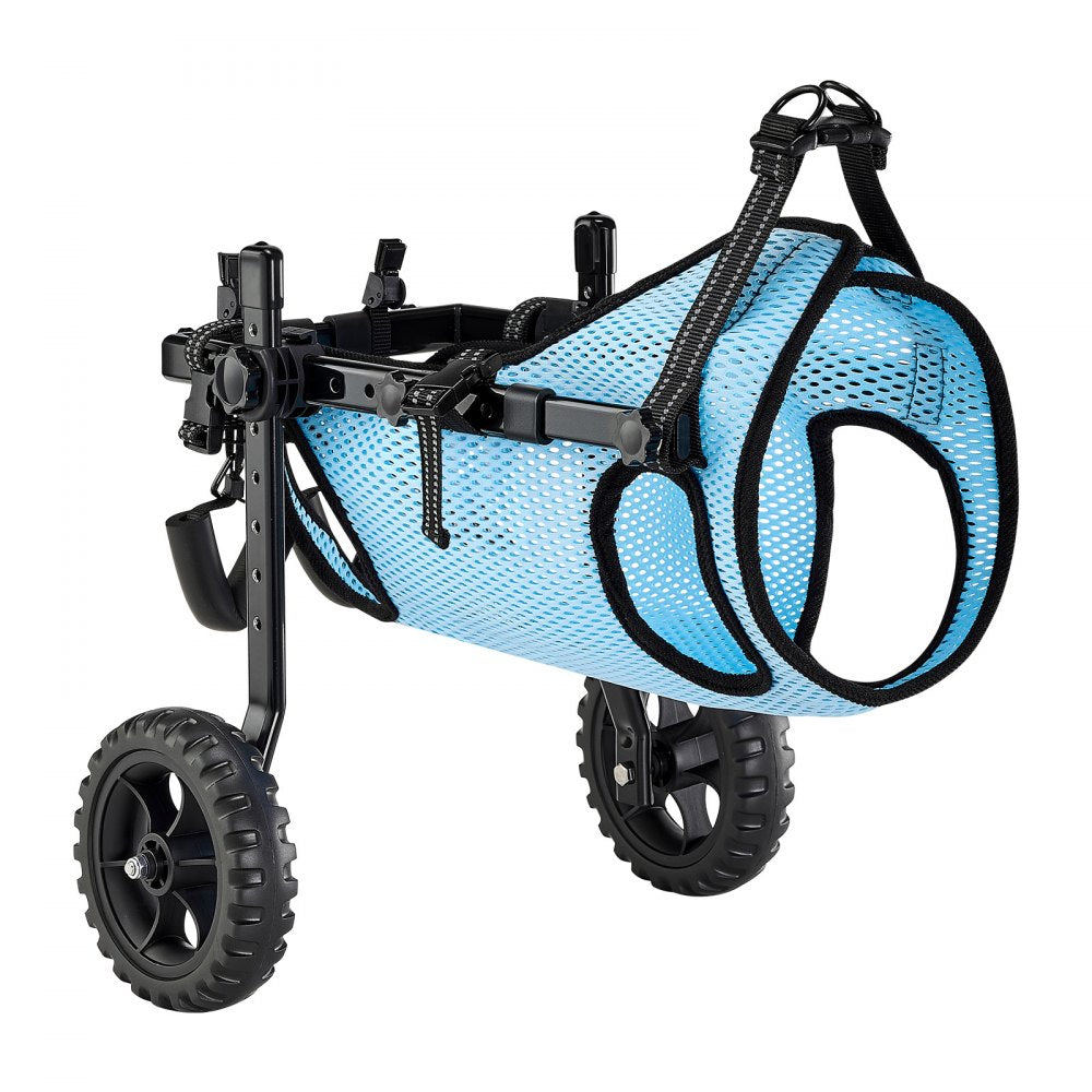 VEVOR Dog Wheelchair for Back Legs, Adjustable 2 Wheels Pet Wheelchair, Lightweight  Dog Cart with Shock-Absorbing Wheels, Mobility Support Wheel Chair for Disabled Injured Dogs up to 33lbs, Medium