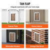 VEVOR Pet Door Replacement Flap, Compatible with VEVOR Flap Pet Doors, Measures 10.25" x 16.25" Longer Lasting, Weather-proof, Thickened PVC Dog Door Replacement Flap with Long Magnetic Strip (Large)
