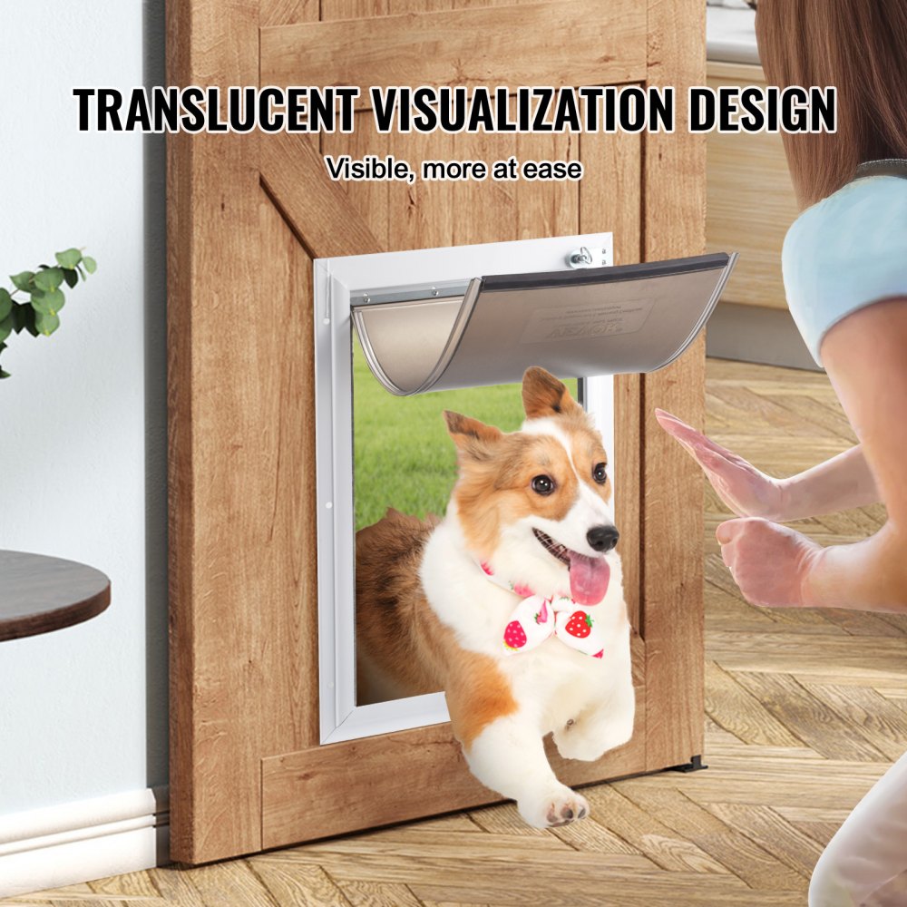VEVOR Pet Door Replacement Flap, Compatible with VEVOR Flap Pet Doors, Measures 13.63" x 23.62" Longer Lasting, Weather-proof, Thickened PVC Dog Door Replacement Flap with Long Magnetic Strip (XL)