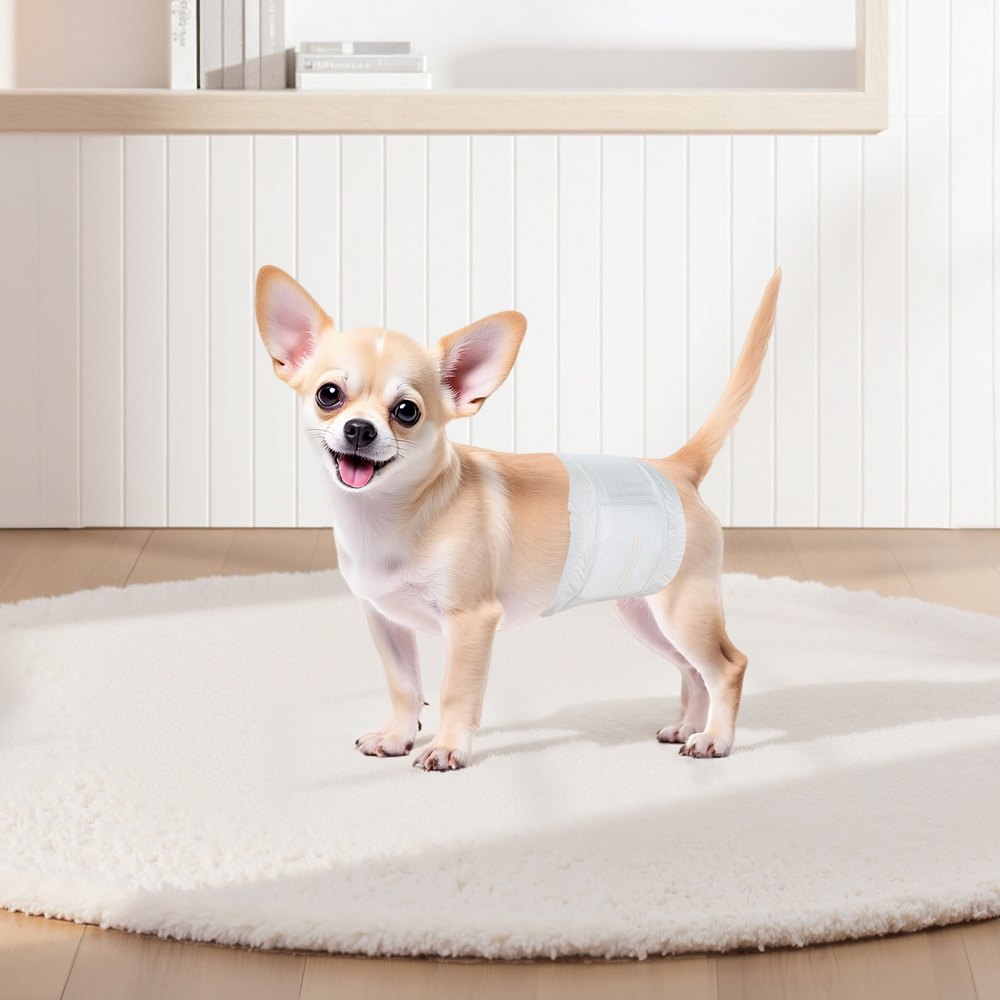VEVOR Disposable Male Dog Diapers, Super Absorbent Male Dog Wraps, 360 ° Leak-Proof Belly Bands with Wetness Indicator for Doggies in Heat, Training, Incontinence - XS, 96 Count (2 Packs of 48)