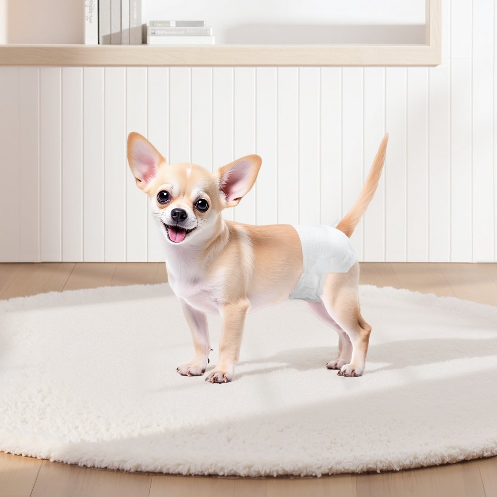 VEVOR Disposable Dog Diapers, Super Absorbent Female Dog Diapers, 360° Leak-Proof Female Doggy Pet Diaper with Wetness Indicator for Heat Period, Training, Incontinence - XS, 144 Count (2 Packs of 72)