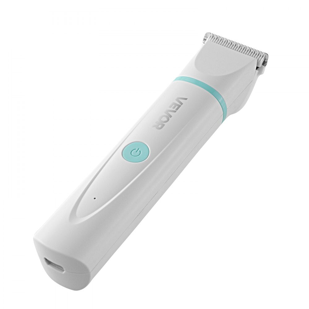 VEVOR Dog Clippers for Grooming, 4 in 1 Dog Grooming Kit, Low Noise, Rechargeable Pet Shaver with 6 Combs & 4 Detachable Blades, Waterproof Cordless Pet Hair Trimmers Nail Grinder Set for Dogs Cats