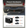 VEVOR Hitch Step for 2 Inch Receiver, Universal Rear Bumper Guard Protector with 350 LBS Load Capacity, Strong Mild Steel Construction with Pin Kit and Stabilizer, Fit for Truck, SUV, Pickup, Trailer