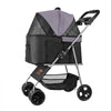 VEVOR Pet Stroller, 35 lbs Weight Capacity, Foldable Dog Stroller Cart, 4 Wheels Cats Pram with Detachable Carrier & Mesh Windows, Portable Animal Carrier with Brake for Small to Medium Pets