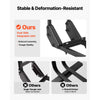 VEVOR Golf Cart Grab Bar, 17.7 x 9.3 x 35.6 Inch, Compatible with Most Golf Carts with Metal Footplates, No Modification Needed, 27.5 to 33.5 Inch Height Adjustable Carbon Steel Rear Seat Grab Bar