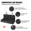 VEVOR Dog Car Seat, Waterproof Dog Booster Seat for Car, Pet Car Seat with Clip-On Safety Leash, PP Cotton Filling, Dog Car Bed for Medium & Large Dog up to 100 lbs, Black