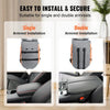 VEVOR Console Dog Car Seat, Center Console Dog Booster Seat for Small Dog, Pet Car Seat for Car Armrest with Clip-On Leash, Adjustable Straps, Supports up to 8lbs, Dark Gray