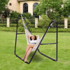 VEVOR Universal 2 Person Hammock Stand, Adjustable Heavy Duty 550 lbs Capacity Hammock Stand Fits 8-13 ft Hammocks for Outdoor and Indoor Portable Hammock Stand with Chain, Hook, and Carrying Bag