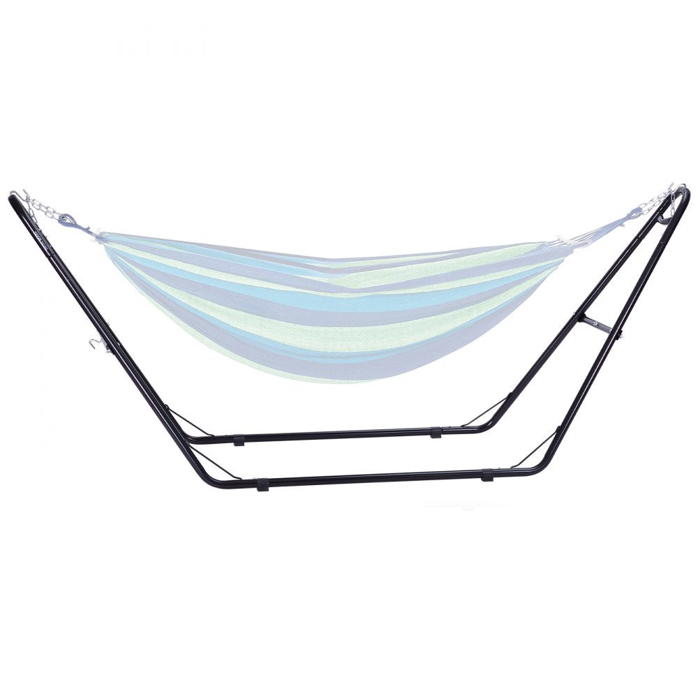 VEVOR Universal 2 Person Hammock Stand, Adjustable Heavy Duty 550 lbs Capacity Hammock Stand Fits 7.5-13.5 ft Hammocks for Outdoor and Indoor Portable Hammock Stand with Chain, Hook, and Carrying Bag