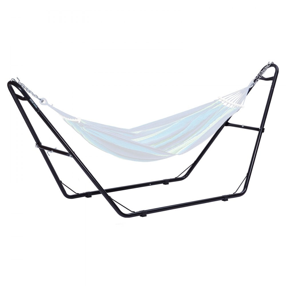 VEVOR Universal 2 Person Hammock Stand, Adjustable Heavy Duty 550 lbs Capacity Hammock Stand Fits 7.5-13.5 ft Hammocks for Outdoor and Indoor Portable Hammock Stand with Chain, Hook, and Carrying Bag