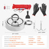 VEVOR Magnet Fishing Kit, 1700 LBS/771 Kg Double-Sided Pulling Force Strong Magnet Fishing Kit, Rare Earth Neodymium Magnetic Fishing Kit Includes Grappling Hook, Heavy Duty Rope, Gloves and Eyebolt
