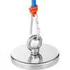 VEVOR Magnet Fishing Kit, 1300 LBS/590 Kg Single-Sided Pulling Force Strong Magnet Fishing Kit, Rare Earth Neodymium Magnetic Fishing Kit Includes Grappling Hook, Heavy Duty Rope, Gloves and Eyebolt