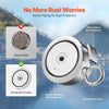 VEVOR Magnet Fishing Kit, 1400 LBS/635 Kg Double-Sided Pulling Force Magnet Fishing Kit, Rare Earth Neodymium Magnetic Fishing Kit Includes Grappling Hook, Heavy Duty Rope, Gloves, Eyebolt, Carry Case