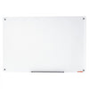 VEVOR Magnetic Glass Whiteboard, Dry Erase Board 48"x32", Wall-Mounted Large White Glassboard Frameless, with Marker Tray, an Eraser and 2 Markers, White