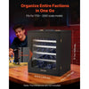 VEVOR Miniatures Storage Case, Warhammer Fits for 1750-2000 Scale Models, Wooden Miniatures Display Holder with 5 Tray & 13 Slots, Miniature Transport Case for Collectibles (Minis Not Included)