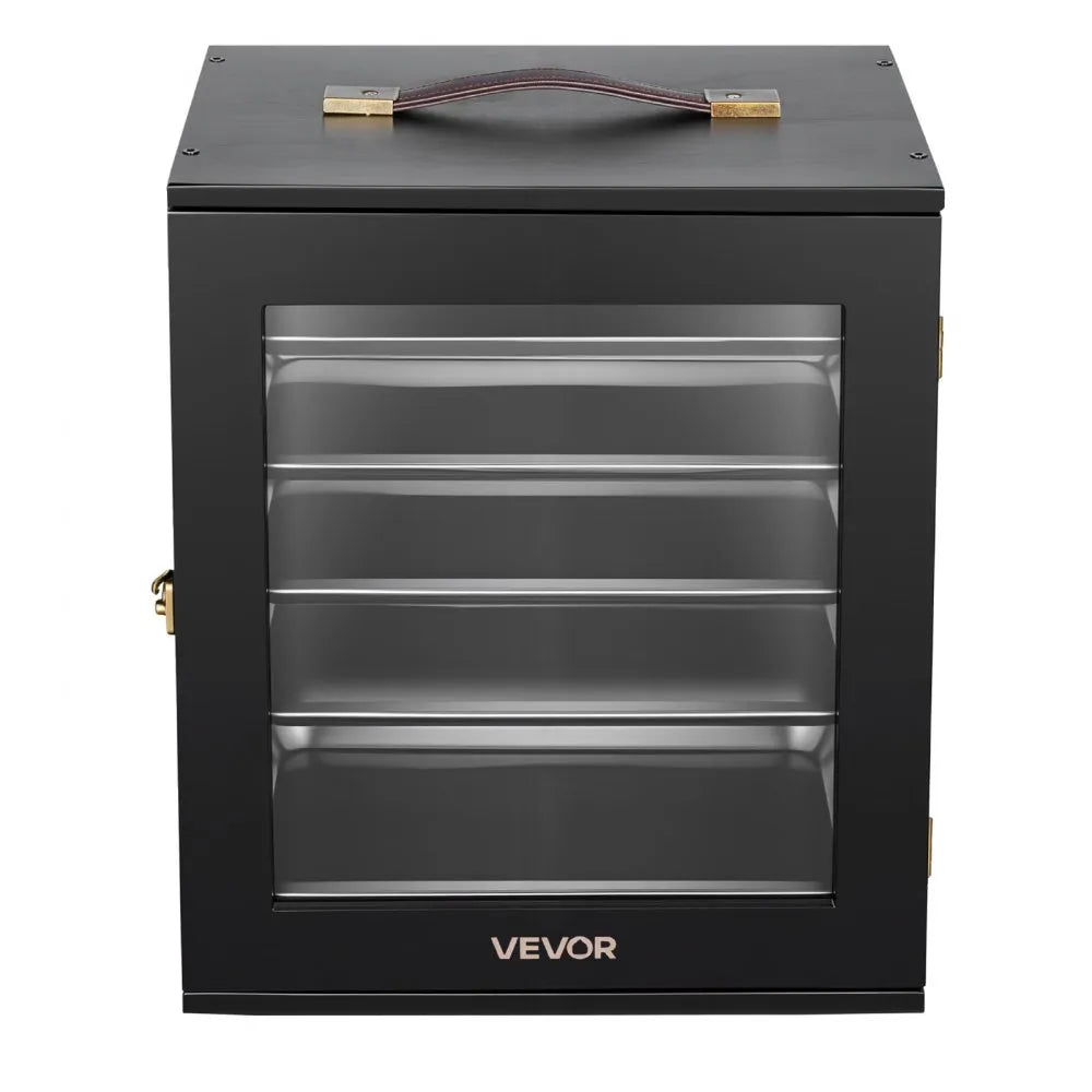 VEVOR Miniatures Storage Case, Warhammer Fits for 1750-2000 Scale Models, Wooden Miniatures Display Holder with 5 Tray & 13 Slots, Miniature Transport Case for Collectibles (Minis Not Included)