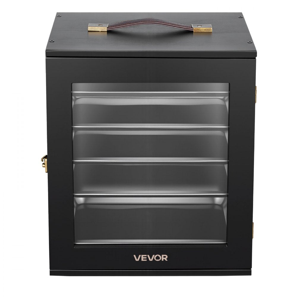 VEVOR Miniatures Storage Case, Warhammer Carrying Case Fits for 1000-1500 Scale Models, DND Gifts Wooden Miniatures Display Holder with 5 Tray & 11 Slots, Case for Collectible (Minis Not Included)